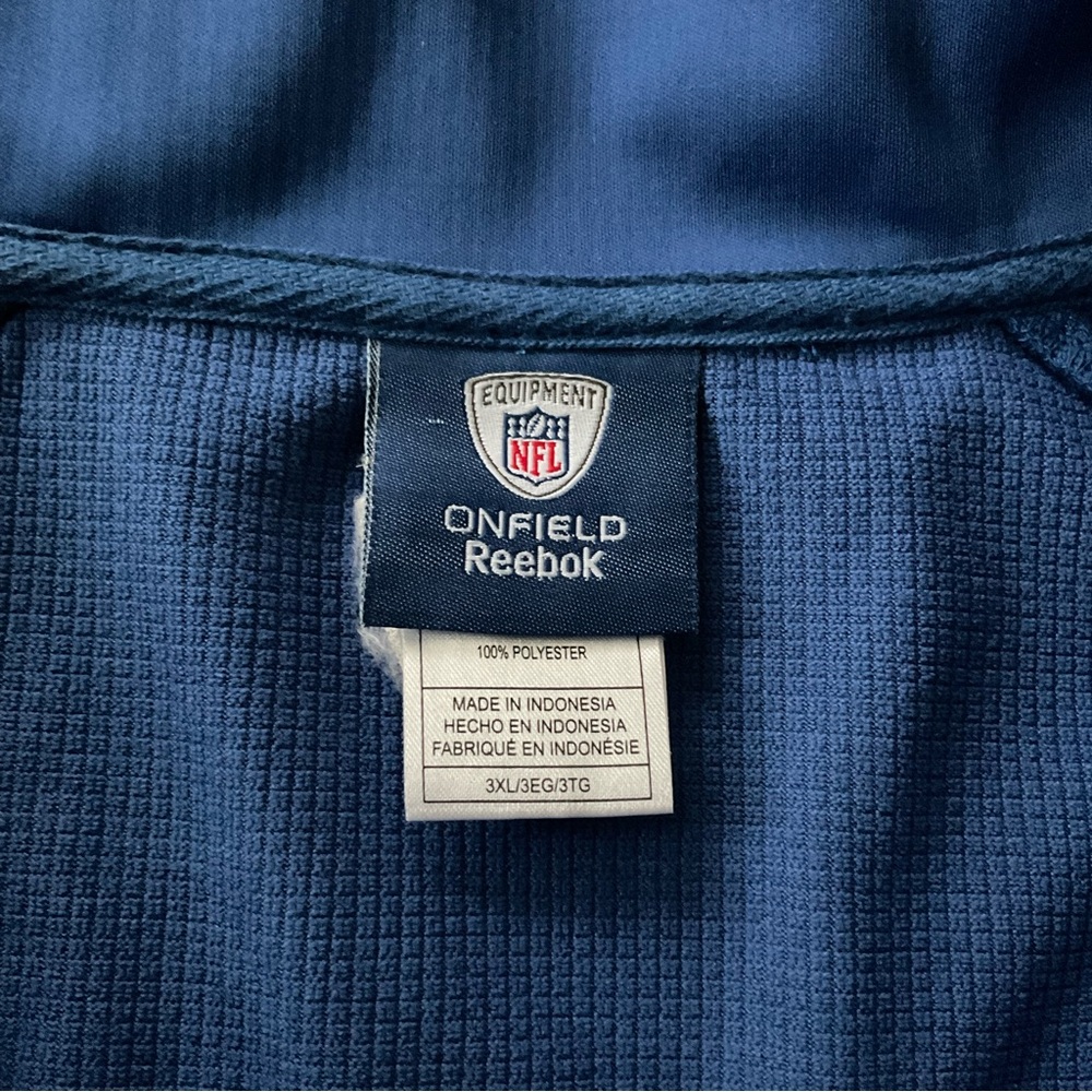 Reebok NFL Equipment New York Giants Pullover 1/4 Zip Windbreaker
Men’s 3XL - Picture 4 of 9